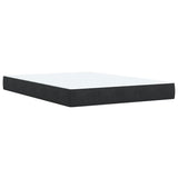 Box Spring Bed with Mattress Black 140x190 cm Faux Leather 3286120