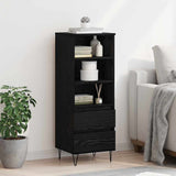 Highboard Black Oak 40 x 36 x 110 cm Engineered Wood 882743