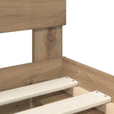 Bed Frame Artisian Oak 75 x 190 cm Solid Pine Wood 3409425