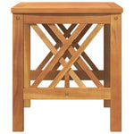 ZNTS Garden Side Table Brown 45x45x50 cm Solid Acacia Wood 4106452