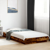 Bed Frame without Mattress Smoked Oak 90x200 cm 3281214