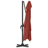 Umbrella Terracotta 351 x 250 x 260 cm Polyester and Aluminium 42003350