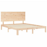 Bed Frame without Mattress King Size Solid Wood Pine 3193666