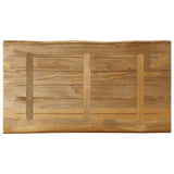 Table Top Live Edge 110x60x3.8 cm Solid Wood Rough Mango 370695