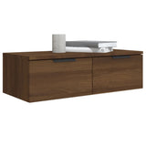 Wall Cabinets 2 pcs Brown Oak 68x30x20 cm Engineered Wood 3115899