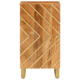 Side Cabinet Brown and Black 40x33.5x75 cm Solid Wood Mango 356807
