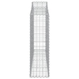 Arched Gabion Baskets 5 pcs 200x30x100/120 cm Galvanised Iron 3145433