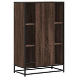 Highboard Brown Oak 68x35x106.5 cm Engineered Wood and Metal 849073