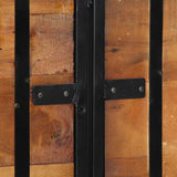 Headboard 160 cm Solid Wood Reclaimed and Iron 4017553