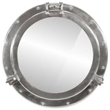 Porthole Mirror Wall Hanging 50 cm Aluminium and Glass 357850