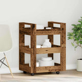 Kitchen Trolley Oak Wood 60 x 45 x 80 cm Engineered Wood 862117