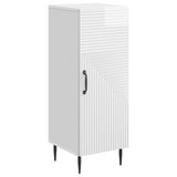 Sideboard High Gloss White 33 x 34.5 x 89.5 cm Engineered Wood 894829