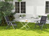 Set of 2 Folding Chair, Aluminium Frame Outdoor Camping Chairs with Breathable Mesh Back and Seat, T3398P327944