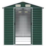 Garden Shed Green Galvanised steel Large Garden Shed 3188233