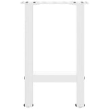 ZNTS Coffee Table Legs White 2 pcs 38x cm Steel 4013277