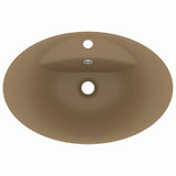 Luxury Basin Overflow Oval Matt Cream 58.5x39 cm Ceramic 146941
