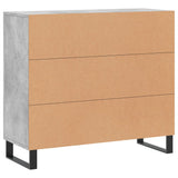 Sideboard Concrete Grey 90x34x80 cm Engineered Wood 828136
