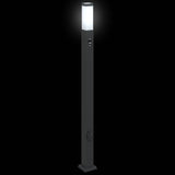 Bollard Light with Sensor&Outlet 110 cm Black IP44 4006093