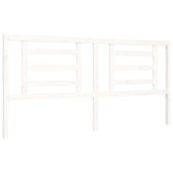 Bed Frame without Mattress White 200x200 cm Solid Wood 3194722