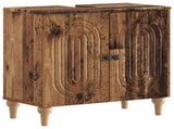 3 Piece Bathroom Cabinet Set ALKMAAR Old Wood Engineered Wood 3417430
