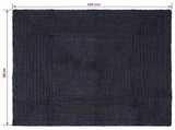 Area Rugs Rectangular Dark Grey 120 x 120 cm Jute 42010435