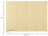 4 Panel Folding Room Divider Screen, Wall Panel Privacy Furniture, Freestanding Paravent Partition T3398P344337