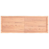 Table Top Light Brown 140x50xcm Treated Solid Wood Live Edge 363964