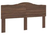 Bed Frame with Headboard Brown Oak 140 x 200 cm Solid Pine Wood 3413305