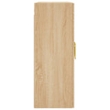 Wall Mounted Cabinet Sonoma Oak 69.5x34x90 cm 828471