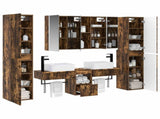 Bathroom Furniture Set 6 pcs Smoked Oak 3407203
