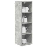 Hanging Cabinet with Storage Concrete Grey 30 x 29.5 x 100 cm 884461