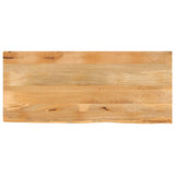 Table Top Live Edge 140x60x3.8 cm Solid Wood Mango 370505