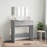 Dressing Table with Mirror Grey Sonoma 80x39x80 cm 840707