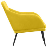 Bench Yellow 110x76x80 cm Velvet 351470