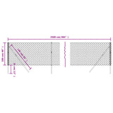 Chain Link Fence Green 1x25 m 153913