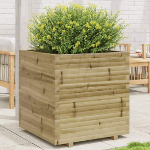 Garden Planter 70x70x72.5 cm Impregnated Wood Pine 3282588