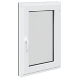 Basement Window RISOR 60 x 80 cm PVC and Glass Anthracite 42047273