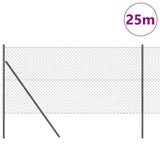 Ground Fix Welded Wire Fence 25 x 1 m PVC-Coated Steel 3351113