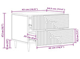 Bedside Cabinet Sonoma Oak 43 x 34.5 x 47.5 cm Engineered Wood 894759