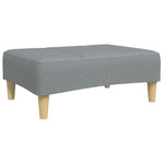 Footstool Light Grey 77x55x31 cm Fabric 4007371
