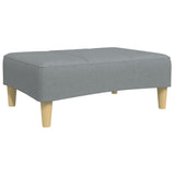 Footstool Light Grey 77x55x31 cm Fabric 4007371