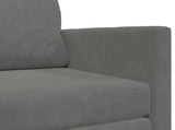Folding Sofa Bed Dark Grey 124 x 71 x 78 cm Velvet 42030516