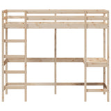 Loft Bed without Mattress 80x200 cm Solid Wood Pine 842854