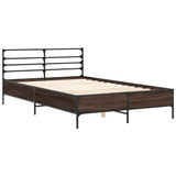 Bed Frame without Mattress Brown Oak 140x200 cm 3280046