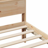 Bed Frame with Headboard Brown 80 x 200 cm Engineered Wood 877236