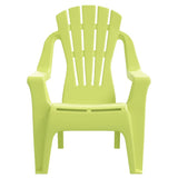 Garden Chairs 2 pcs for Children Green 37x34x44cm PP Wooden Look 364740