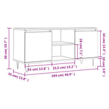 TV Cabinet Concrete Grey 104x35x50 cm Engineered Wood 827016
