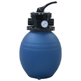 Sand Filter Blue High-density polyethylene 300 mm Durable 92246