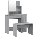 Dressing Table Set Grey Sonoma 86.5x35x136 cm 3114153