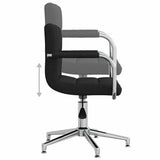 Swivel Office Chair Black Fabric 334735